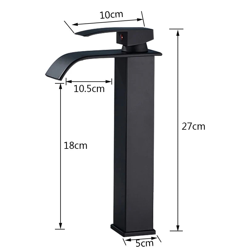 Copper Core Waterfall Stainless Steel Basin Faucet - Smarsty