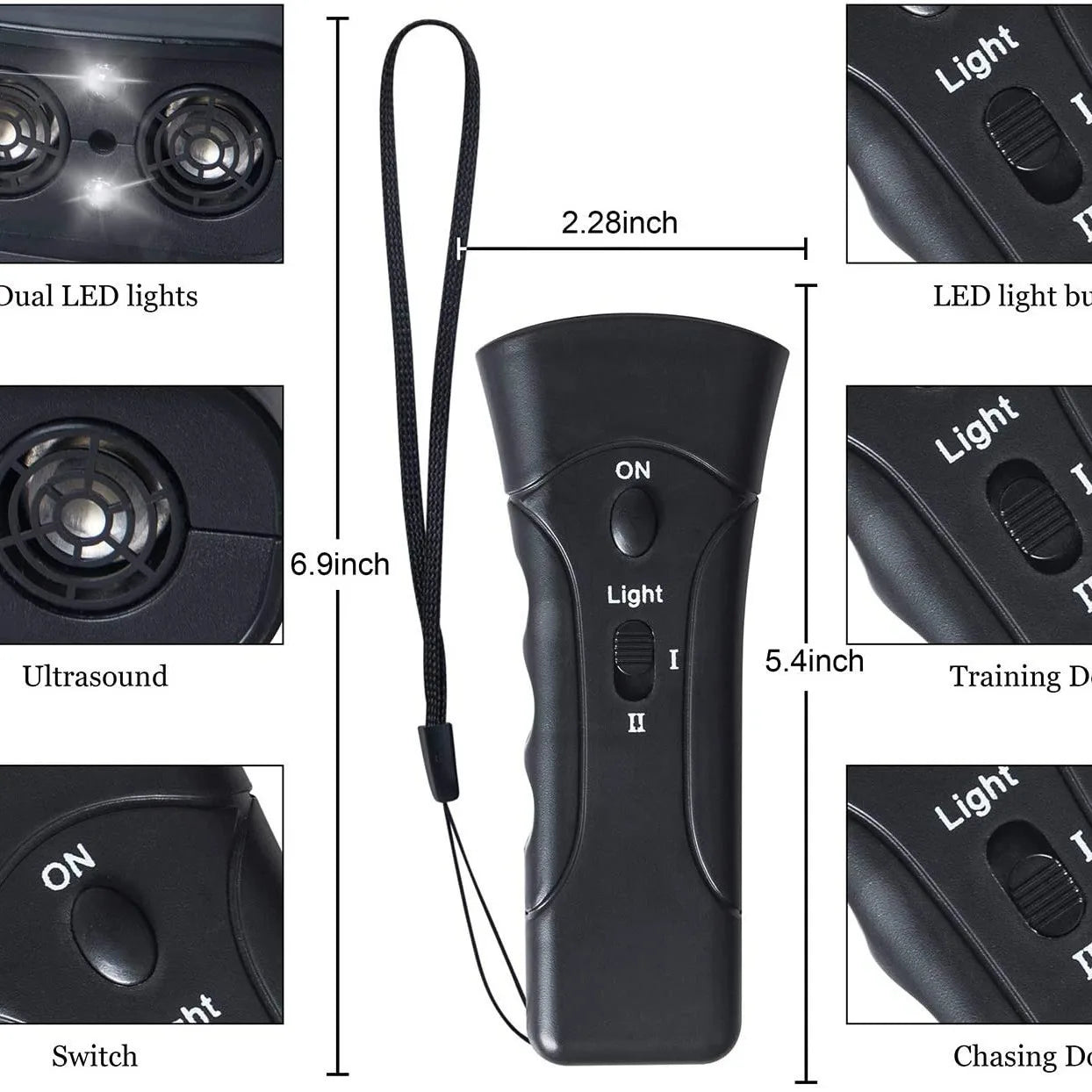 High Power Ultrasonic Dog Bark Repeller Training Device - Smarsty