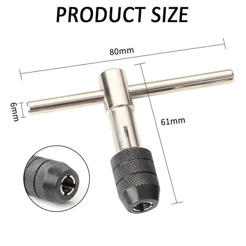 Portable T Tap Wrench for Easy Thread Tapping - Smarsty