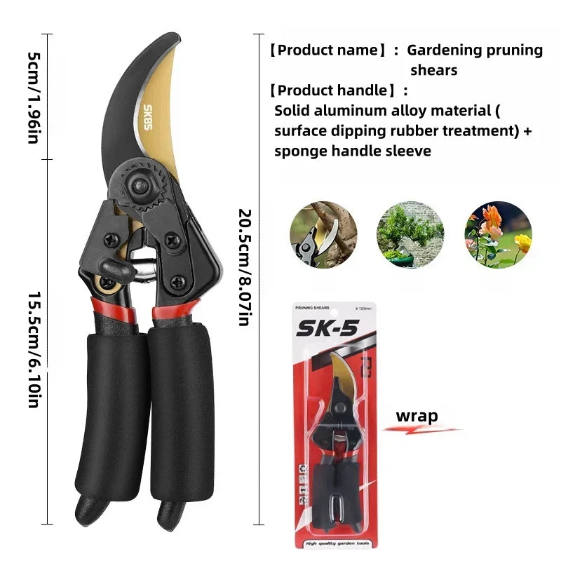 Professional Garden Pruning Shears with Anti-Slip Grip - Smarsty
