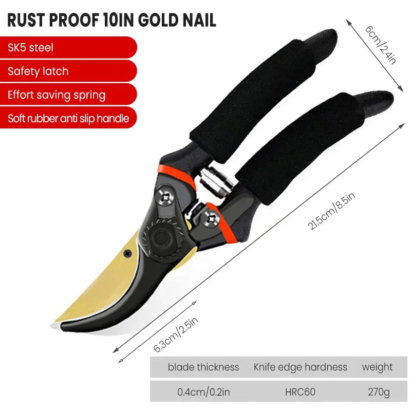 Professional Garden Pruning Shears with Anti-Slip Grip - Smarsty