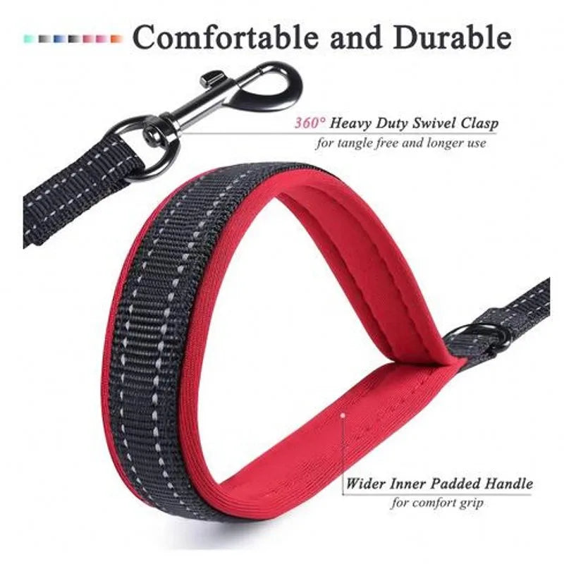 Heavy Duty Double Handle Nylon Dog Leash for Training Control - Smarsty
