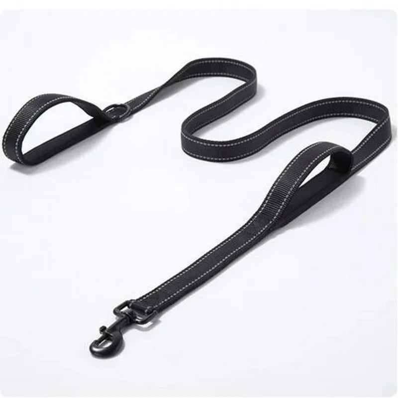 Heavy Duty Double Handle Nylon Dog Leash for Training Control - Smarsty