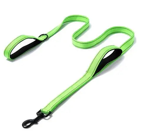 Heavy Duty Double Handle Nylon Dog Leash for Training Control - Smarsty