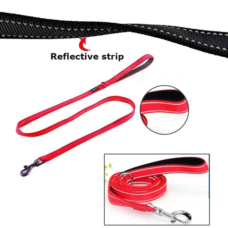 Heavy Duty Dog Leash with Dual Handles for Control - Smarsty