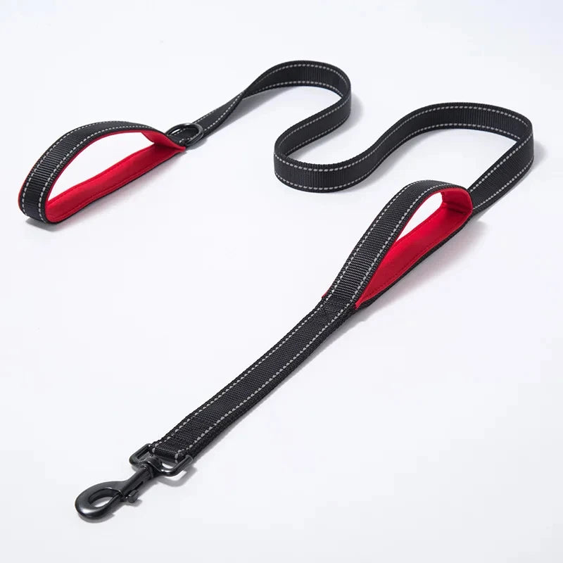 Heavy Duty Dog Leash with Dual Handles for Control - Smarsty