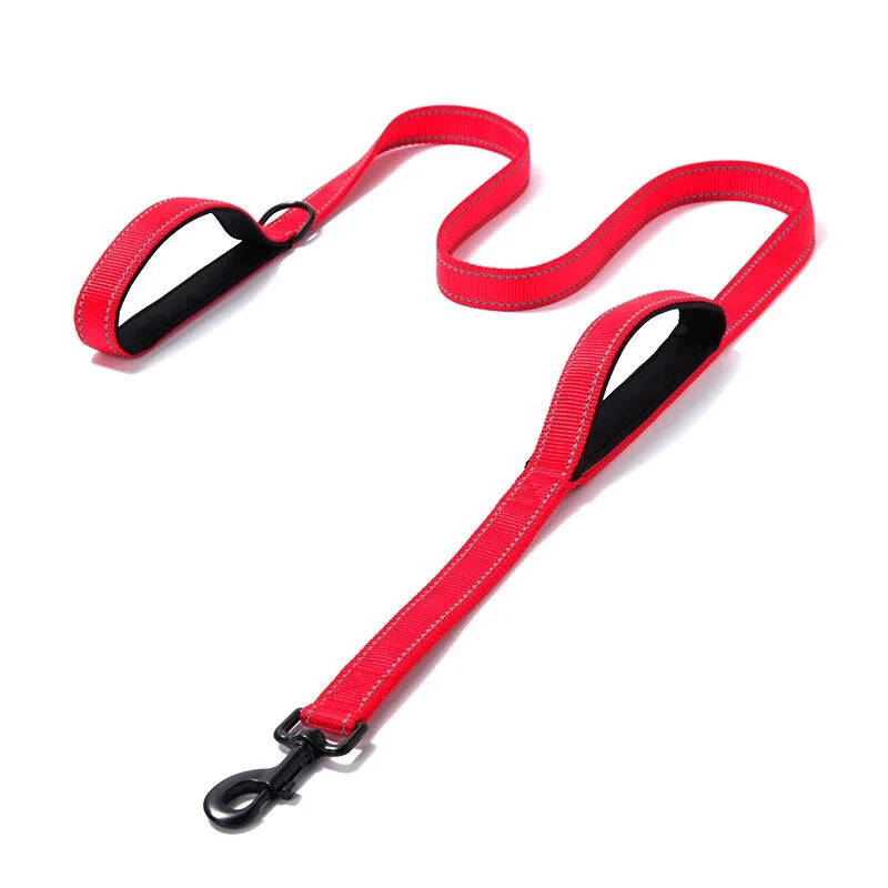 Heavy Duty Dog Leash with Dual Handles for Control - Smarsty