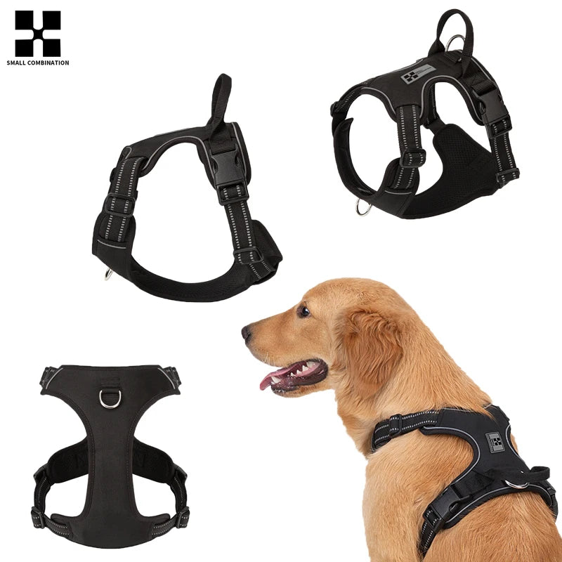 Personalized No Pull Reflective Dog Harness for All Sizes - Smarsty