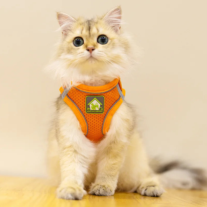 Reflective Dog and Cat Harness with Leash Set - Smarsty
