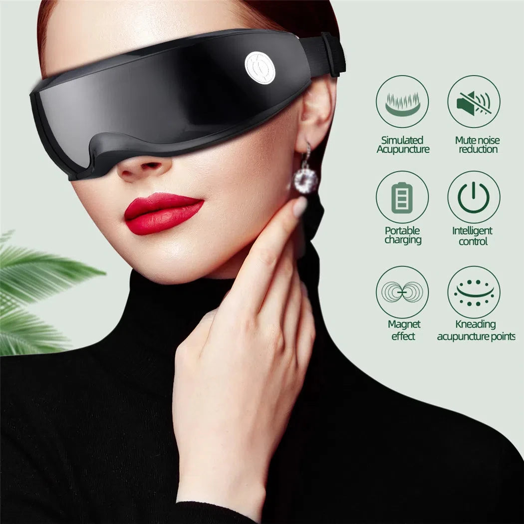 Smart Eye Massager with Magnetic Therapy for Fatigue Relief - Smarsty
