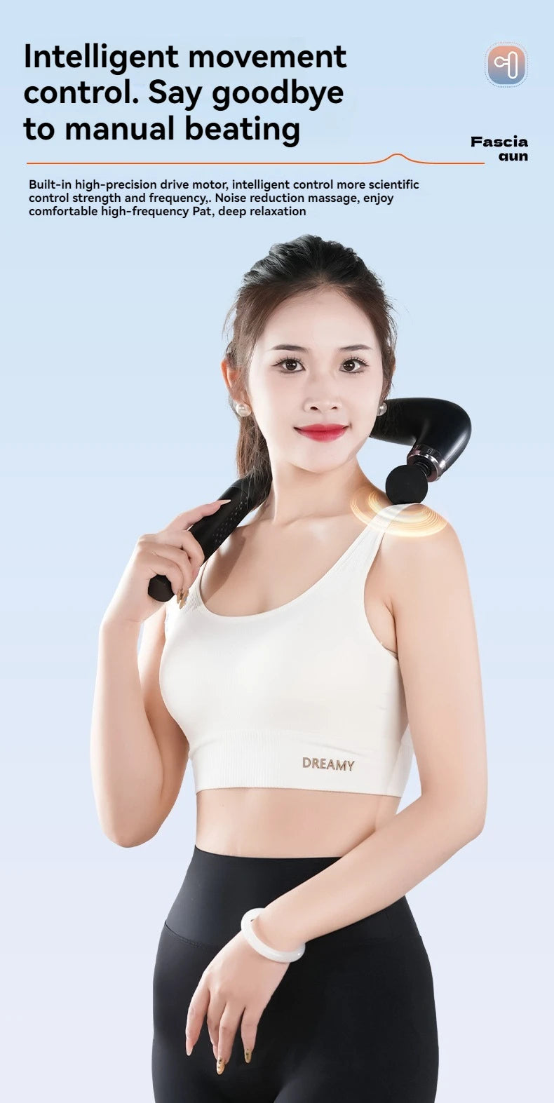 Smart Fascia Gun Electric Massager for Deep Tissue Relief - Smarsty