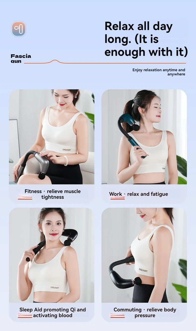 Smart Fascia Gun Electric Massager for Deep Tissue Relief - Smarsty