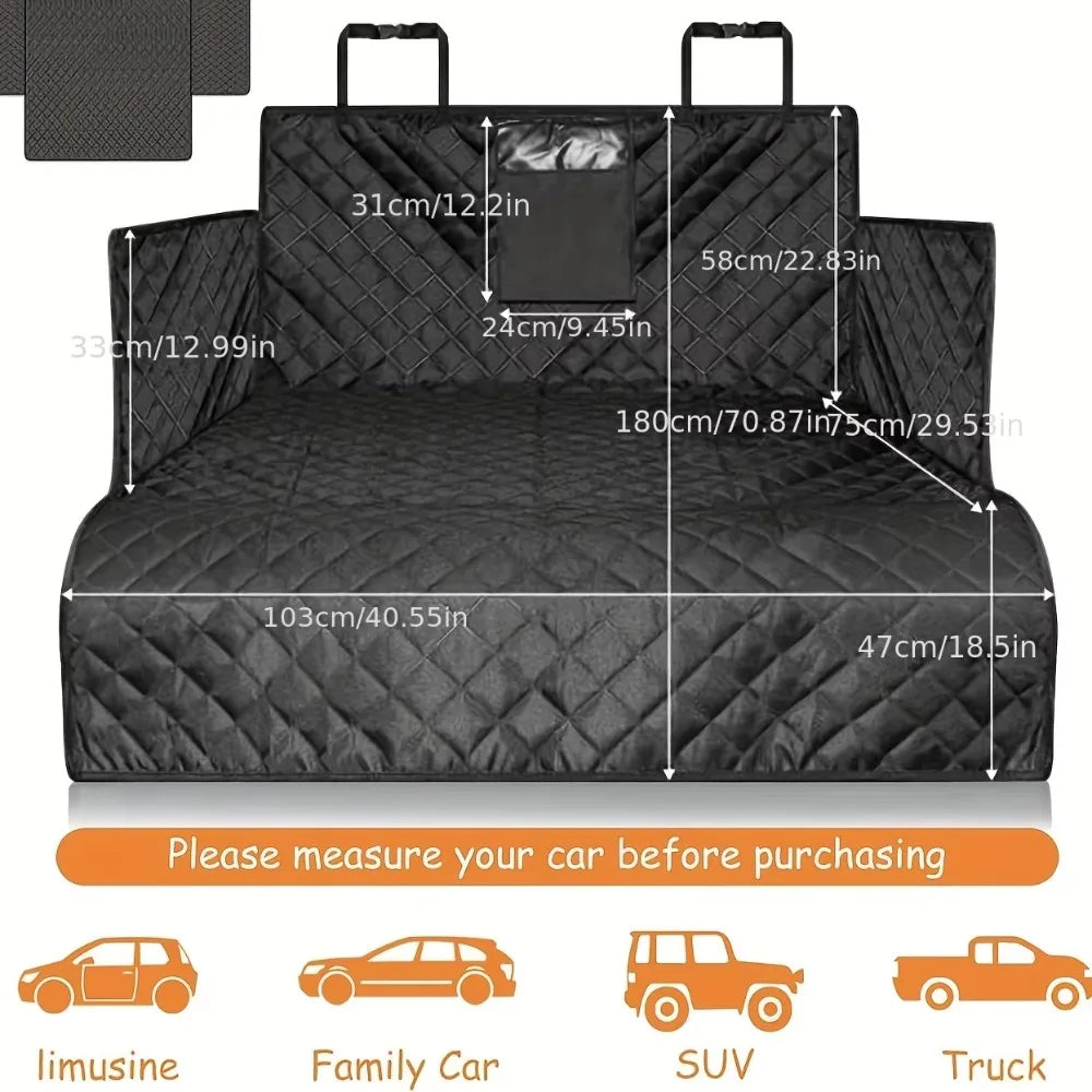 Waterproof Dog Car Seat Cover for SUVs Easy to Install - Smarsty
