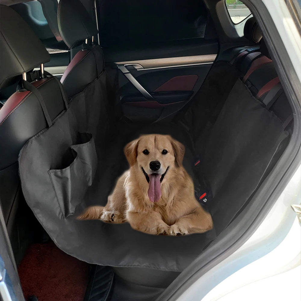 Waterproof Dog Car Seat Cover with Storage Pocket - Smarsty