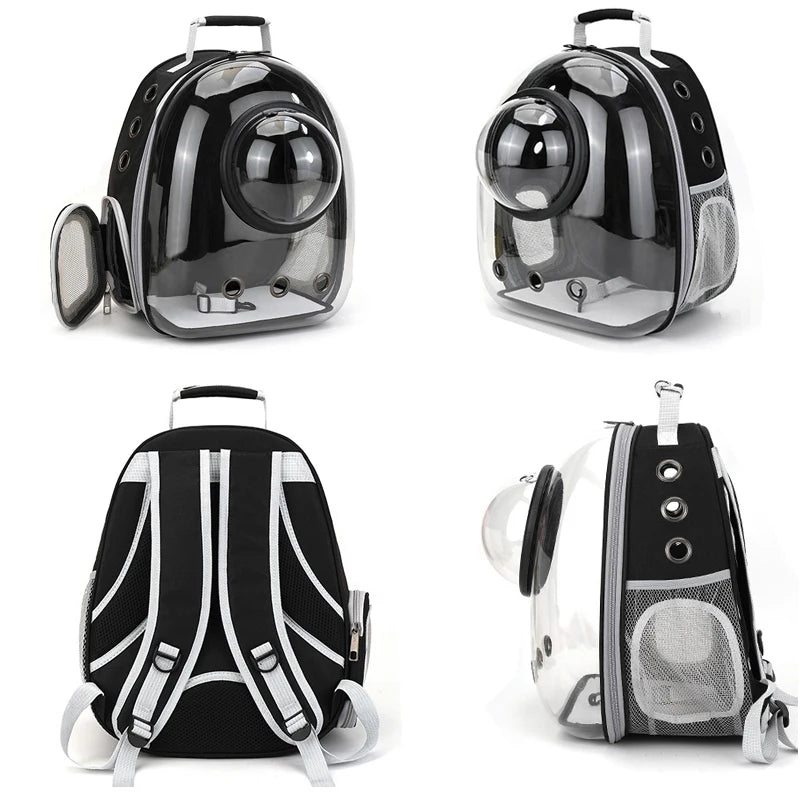 Breathable Transparent Cat Backpack for Easy Travel - Smarsty