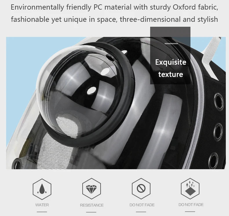Breathable Transparent Cat Backpack for Easy Travel - Smarsty