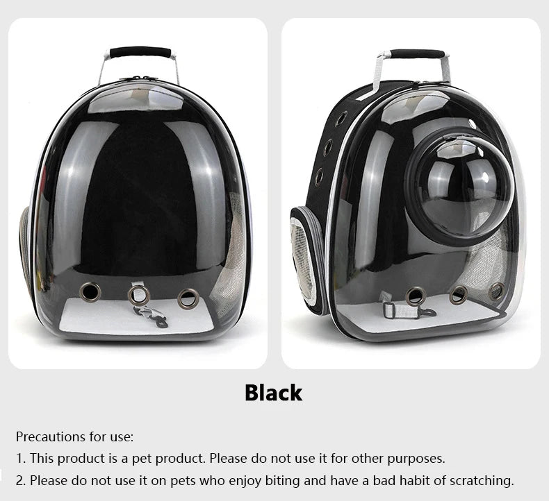 Breathable Transparent Cat Backpack for Easy Travel - Smarsty