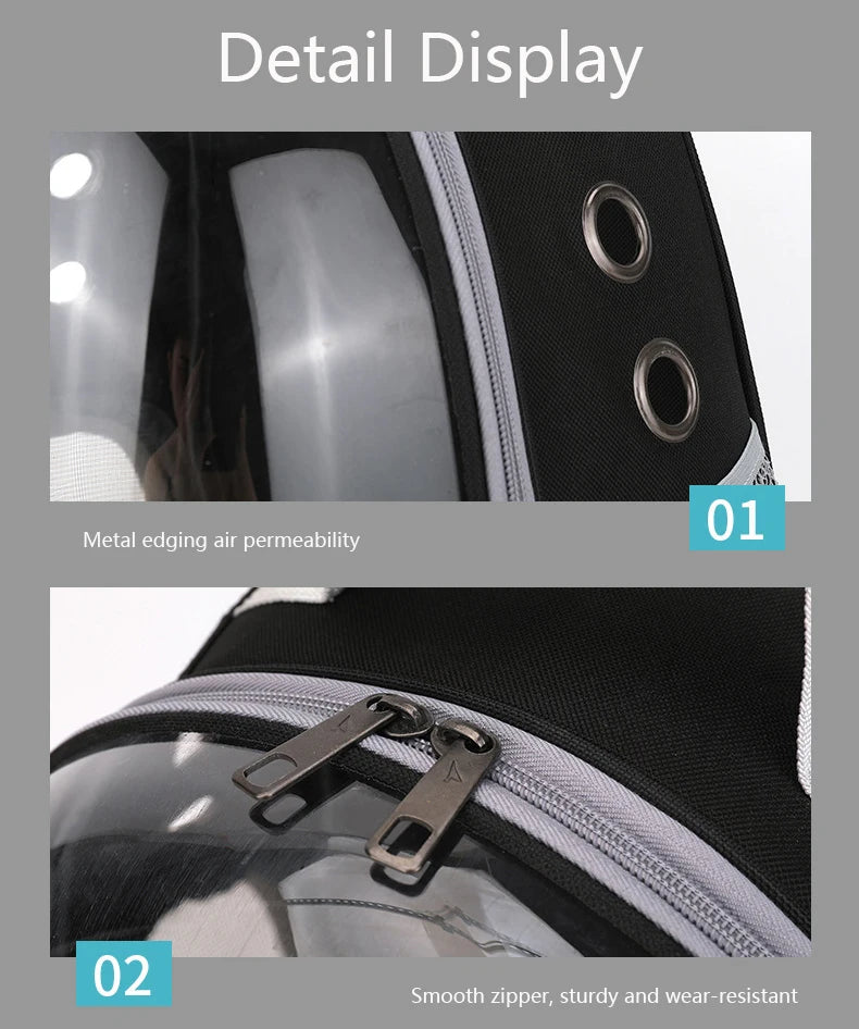 Breathable Transparent Cat Backpack for Easy Travel - Smarsty