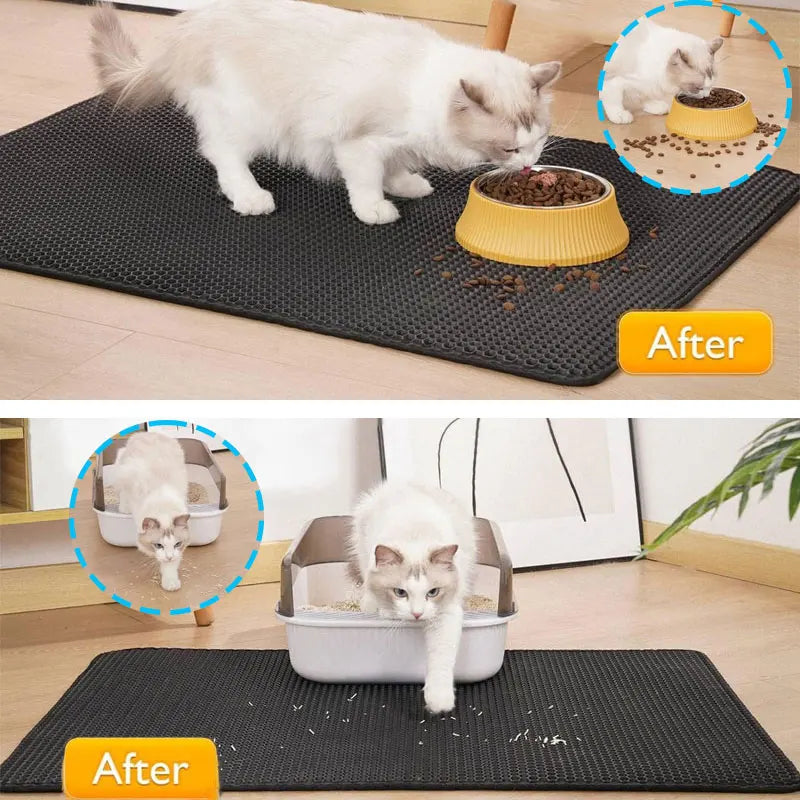 Waterproof Double Layer Cat Litter Trapping Mat - Smarsty