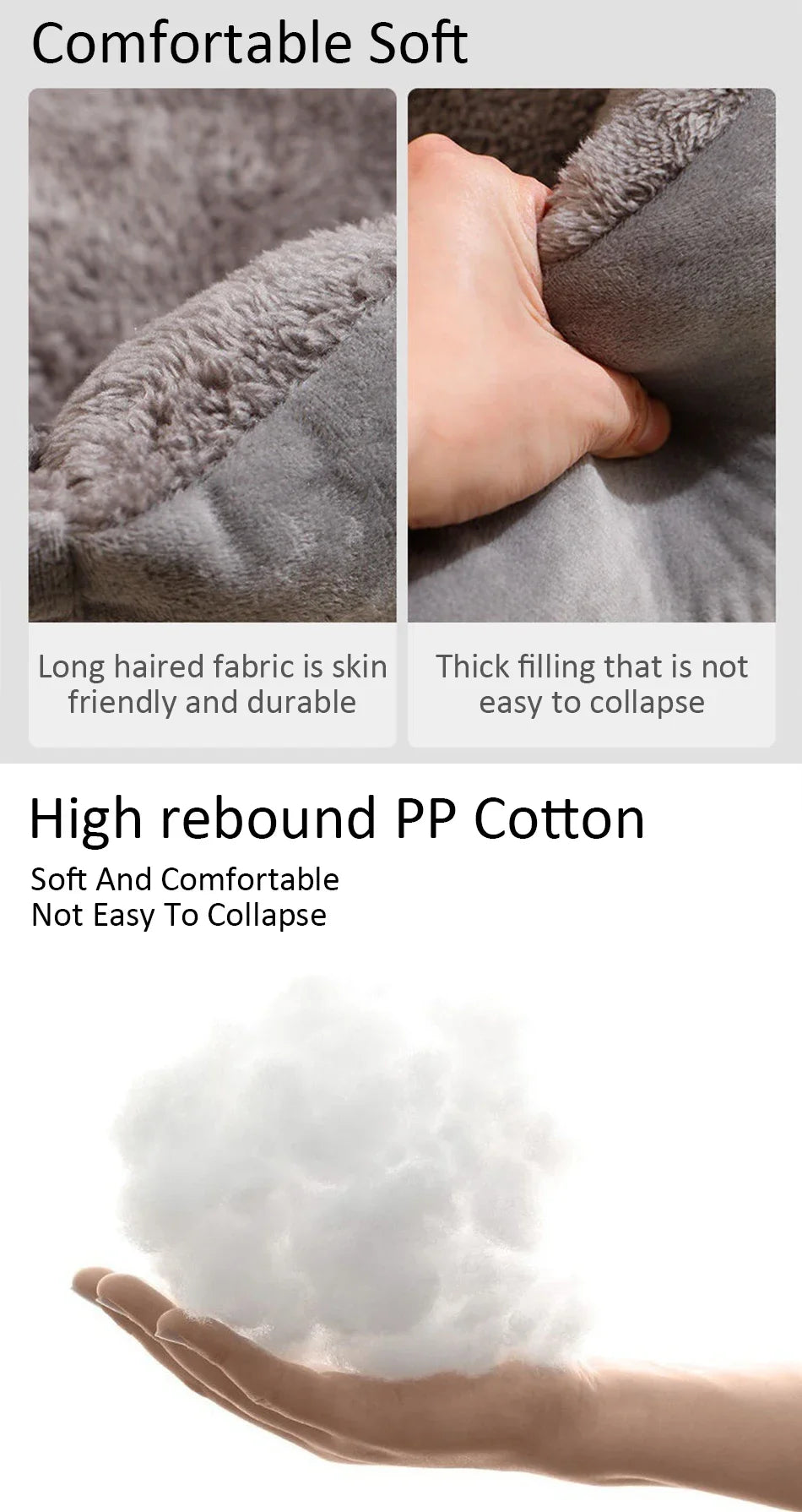 Breathable Plush Cat Bed with Multiple Size Options - Smarsty