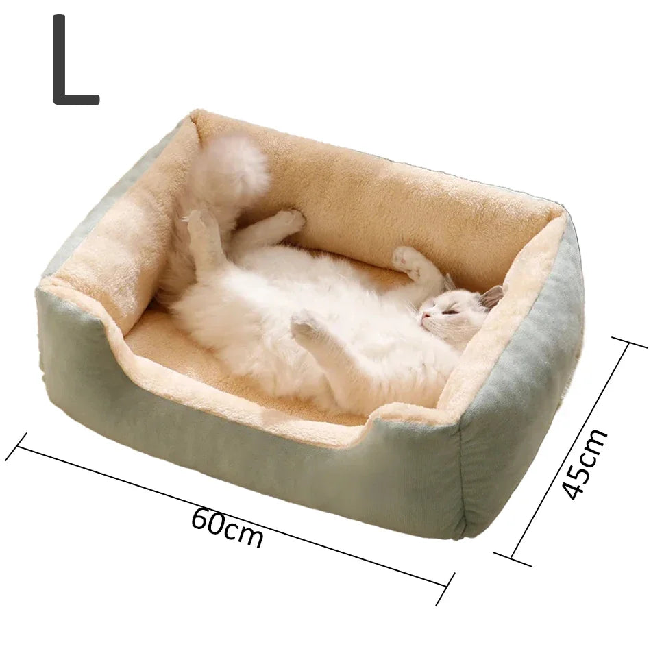 Breathable Plush Cat Bed with Multiple Size Options - Smarsty