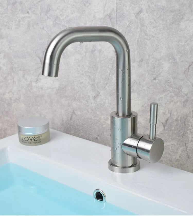 Stainless Steel 360 Rotating Bathroom Faucet Mixer - Smarsty