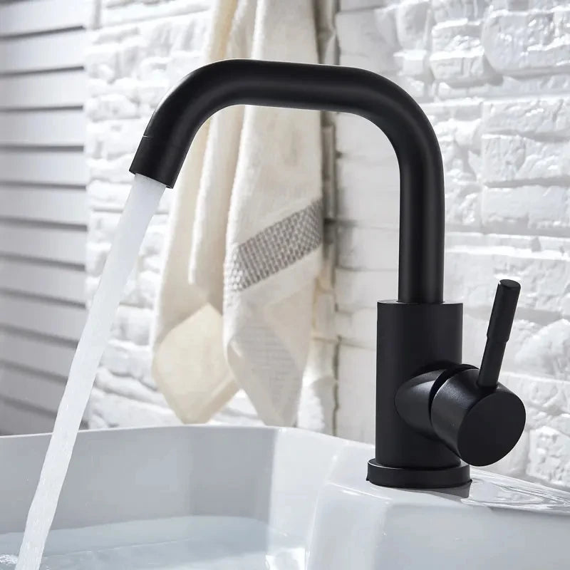 Stainless Steel 360 Rotating Bathroom Faucet Mixer - Smarsty