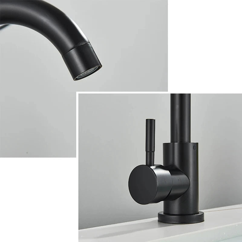 Stainless Steel 360 Rotating Bathroom Faucet Mixer - Smarsty