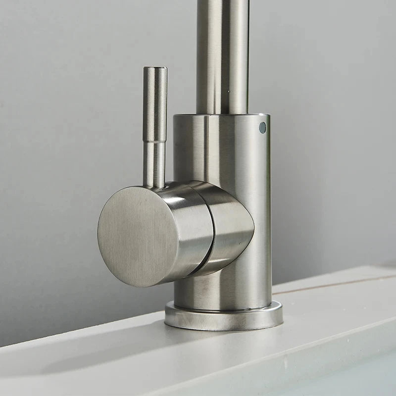 Stainless Steel 360 Rotating Bathroom Faucet Mixer - Smarsty