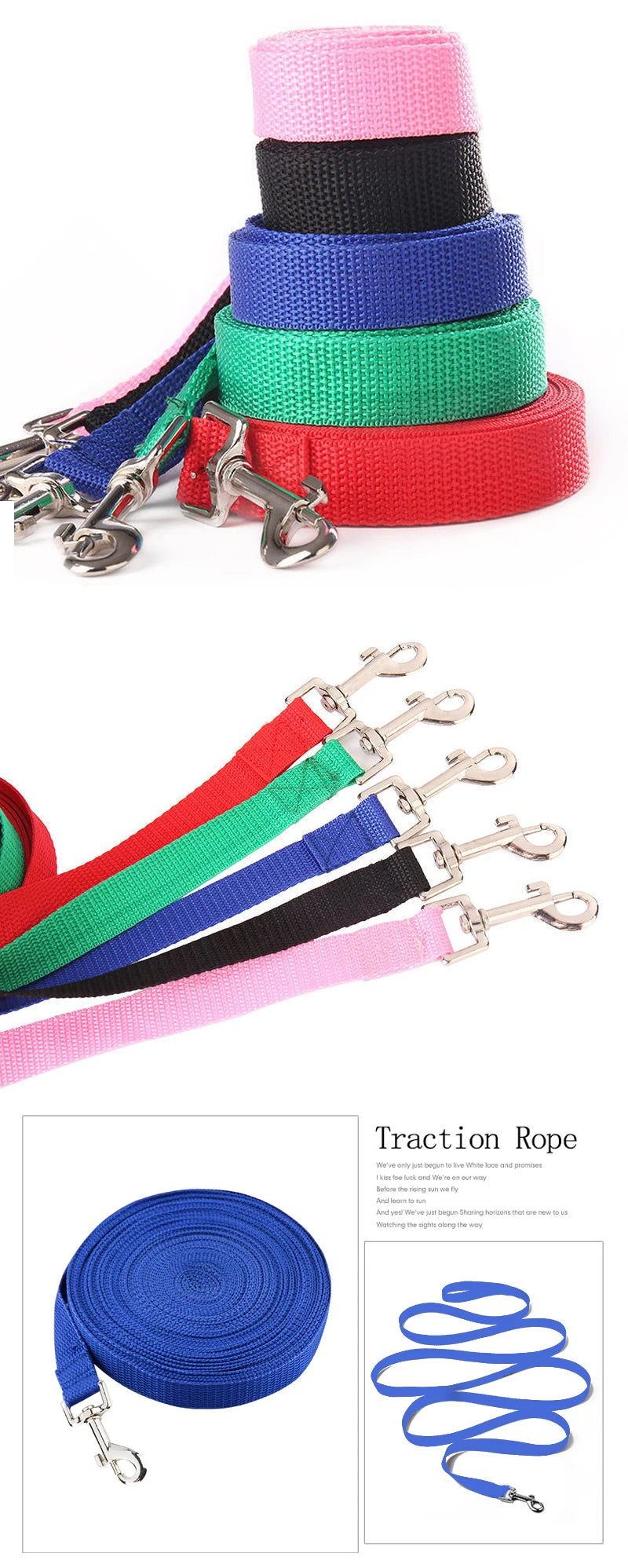 Nylon Dog Training Leash for All Sizes - Smarsty