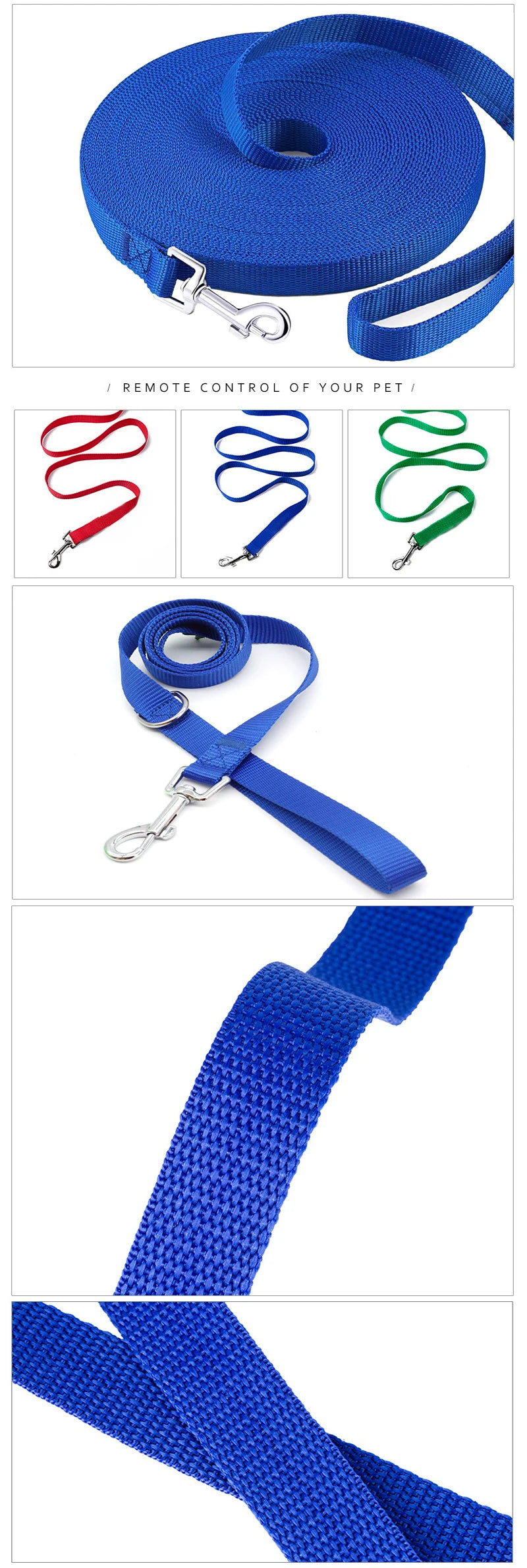 Nylon Dog Training Leash for All Sizes - Smarsty