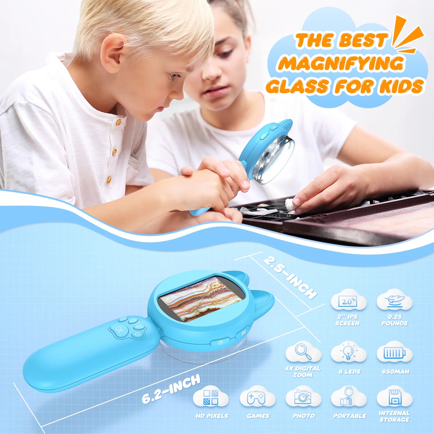1000X Handheld Digital Microscope for Kids - Smarsty