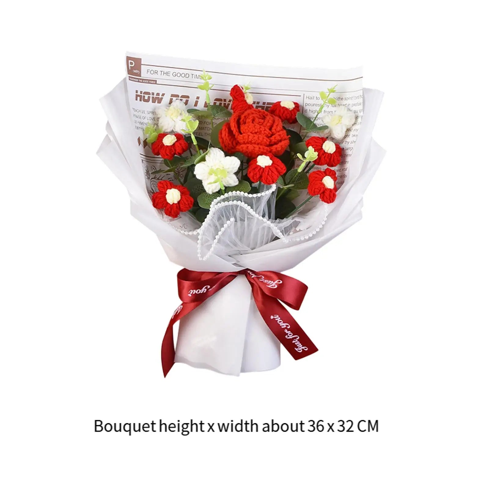 Crochet Flower Bouquet for Home Decoration and Gifts - Smarsty