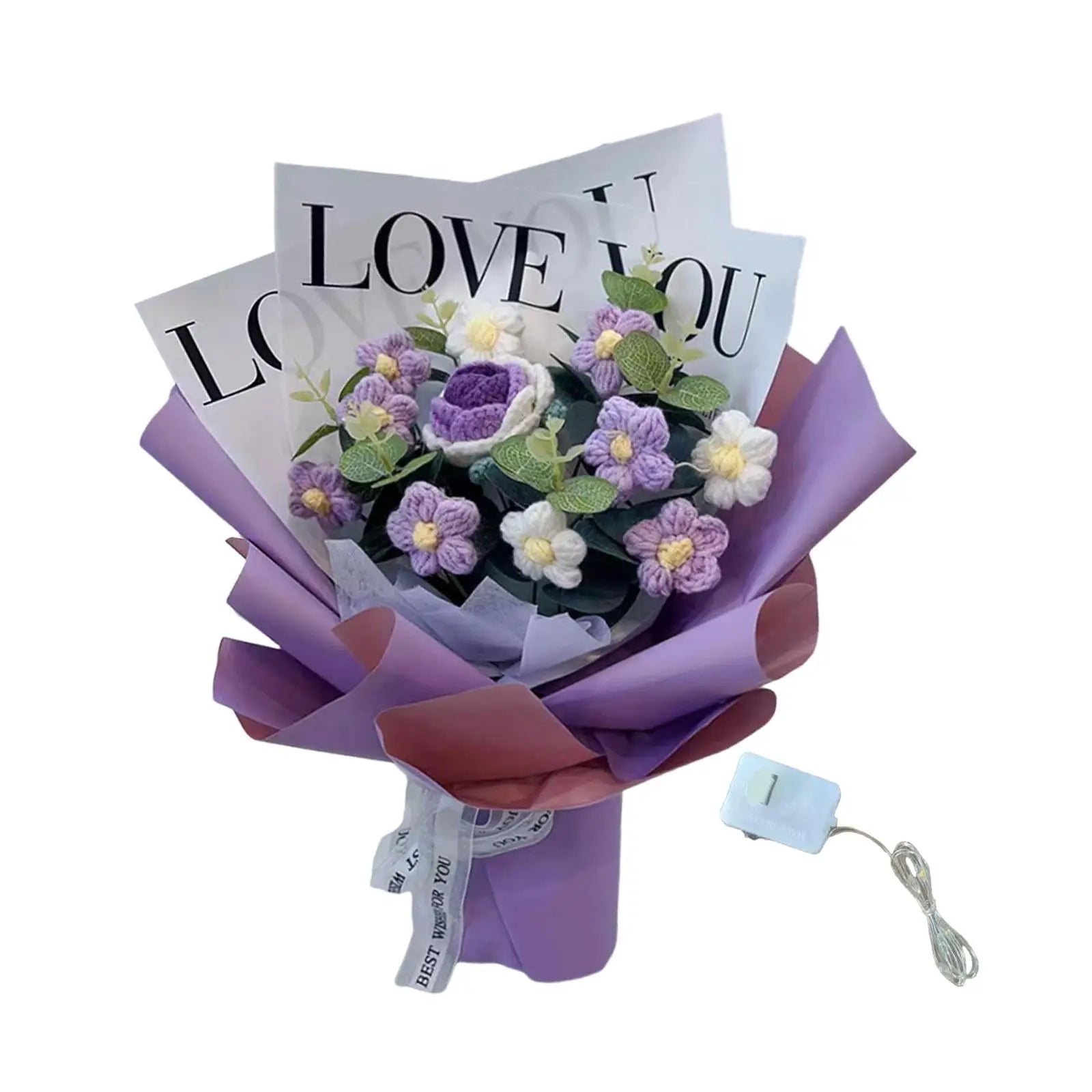 Crochet Flower Bouquet for Home Decoration and Gifts - Smarsty