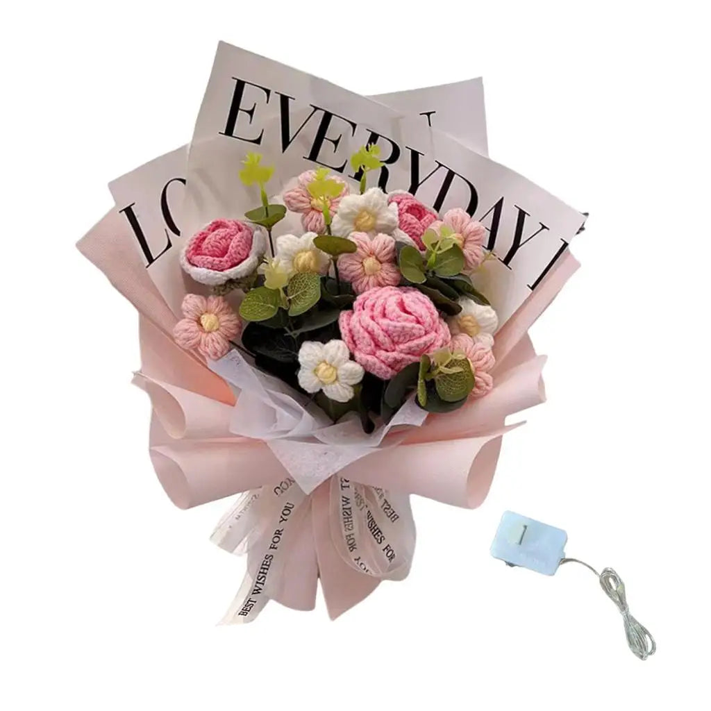 Crochet Flower Bouquet for Home Decoration and Gifts - Smarsty