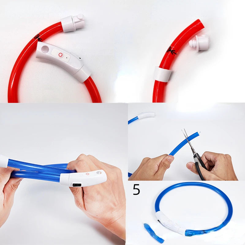 LED Pet Collar with USB Charging for Safety - Smarsty