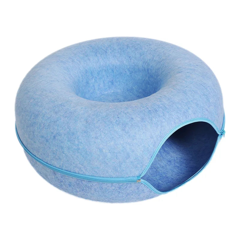 Interactive Donut Cat Bed for Two Cats - Smarsty