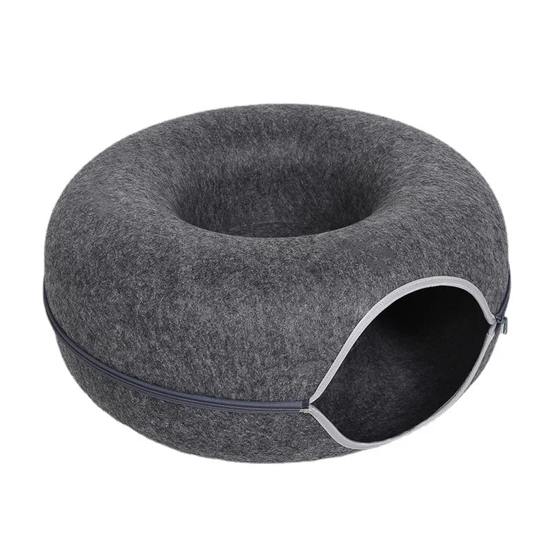 Interactive Donut Cat Bed for Two Cats - Smarsty