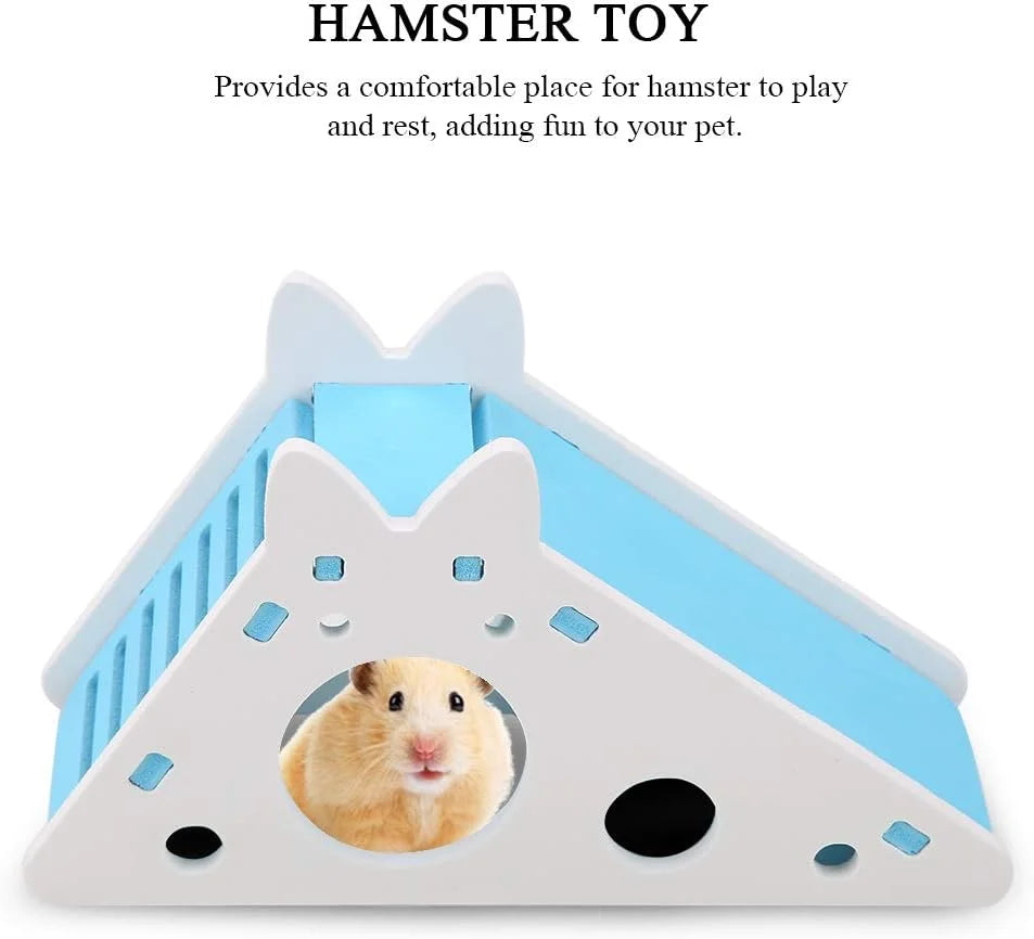 Colorful Hamster House with Slides and Stairs - Smarsty