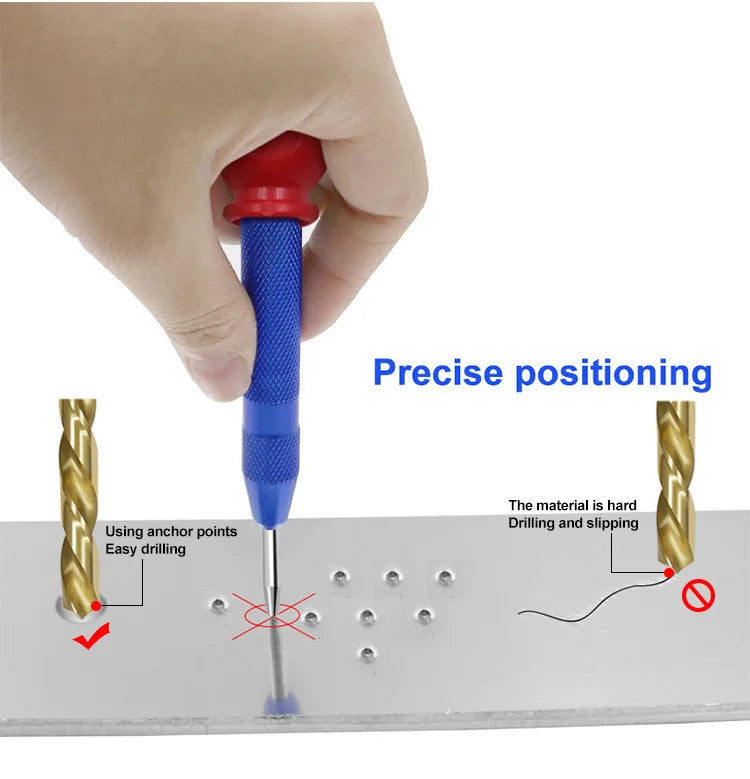 Automatic Center Punch Tool for Woodworking Precision - Smarsty