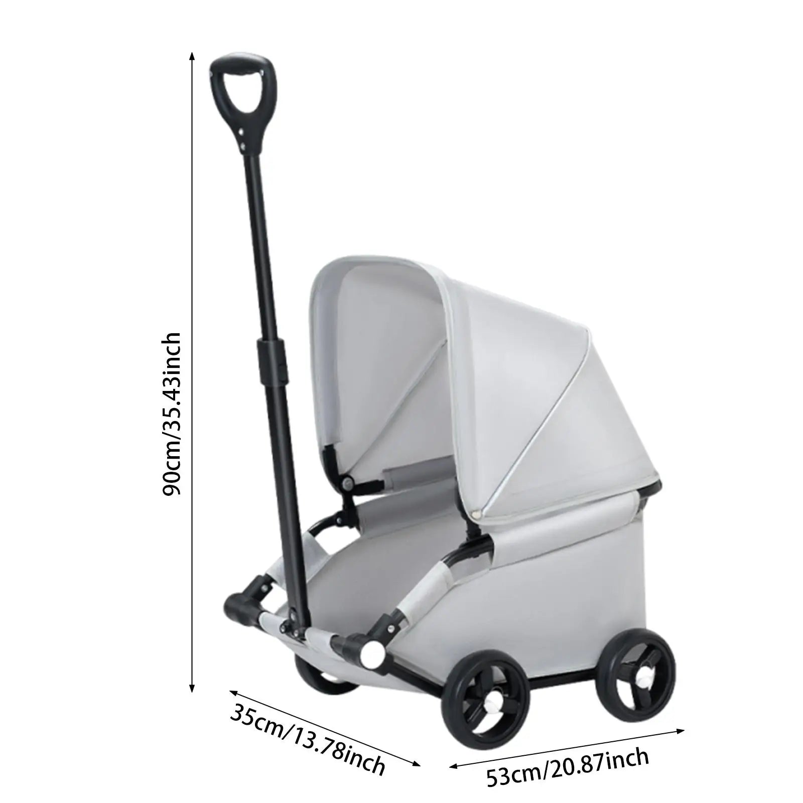 Portable Dog Stroller with Sun Cover for Travel - Smarsty