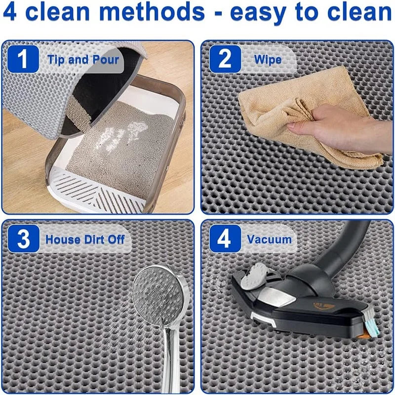 Waterproof Cat Litter Mat with Double Layer Design - Smarsty