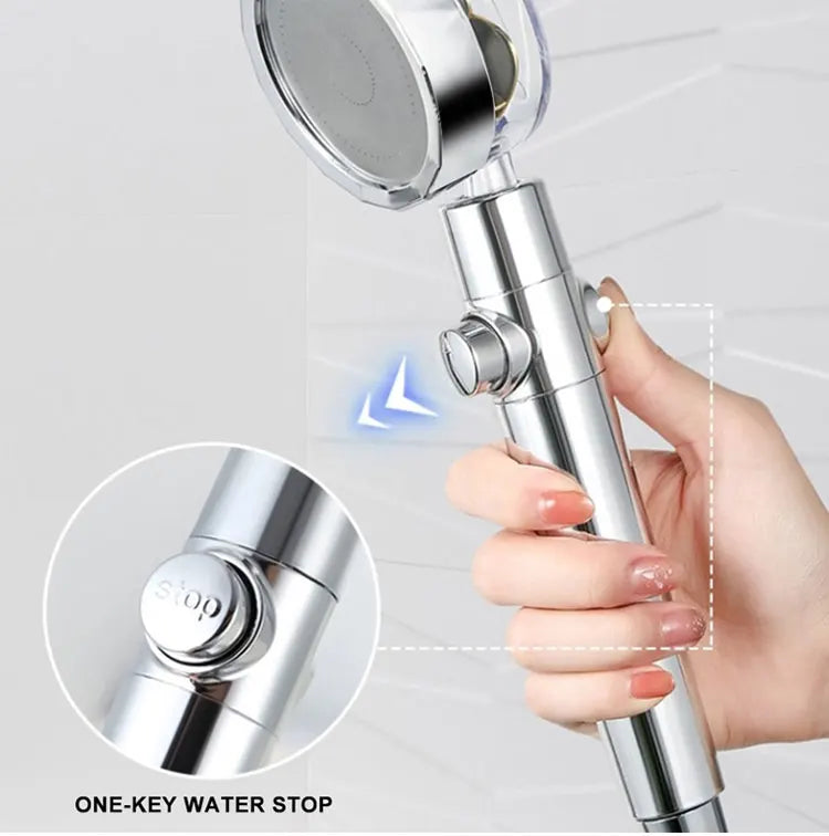 High pressure rotating helix shower head - Smarsty