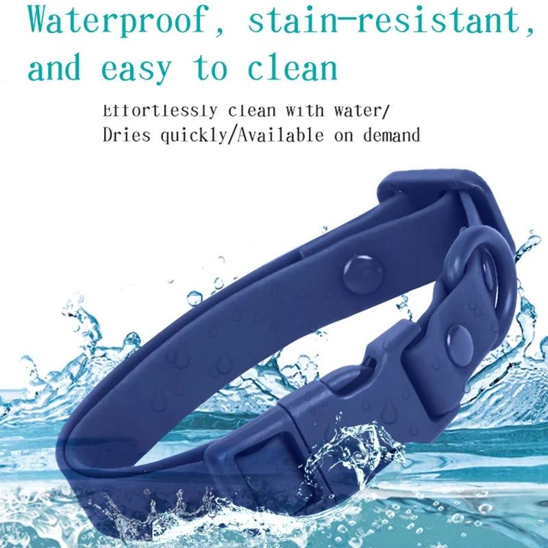 Waterproof Macaron Colored PVC Dog Collar Easy To Clean - Smarsty