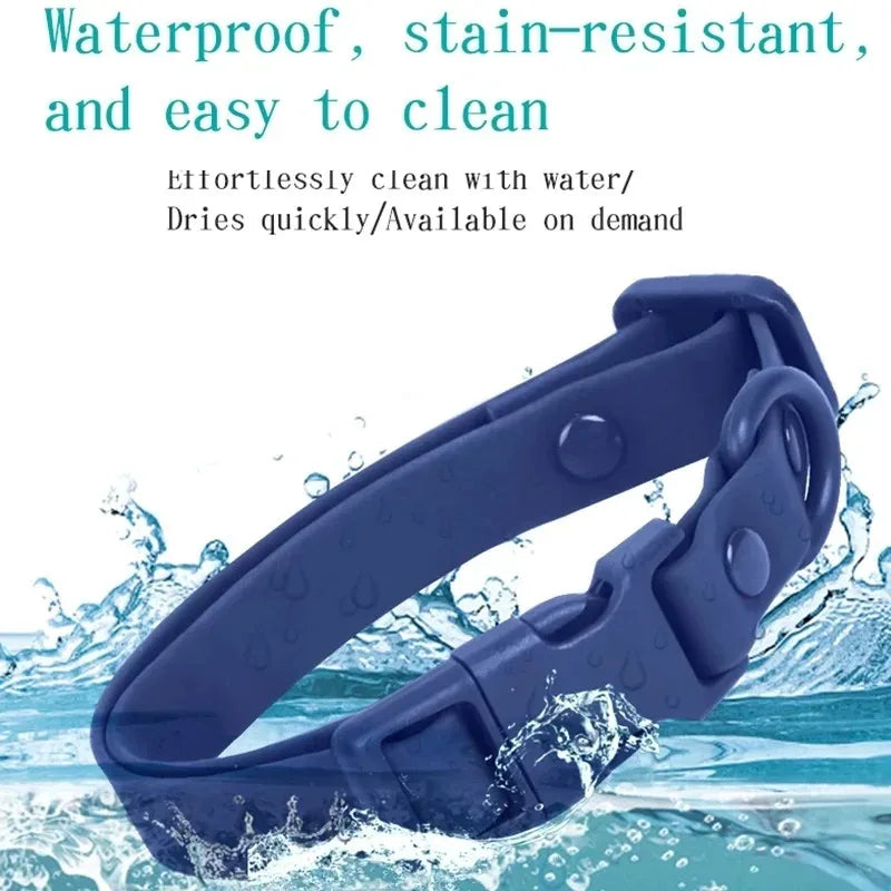 Waterproof Macaron Colored PVC Dog Collar Easy To Clean - Smarsty