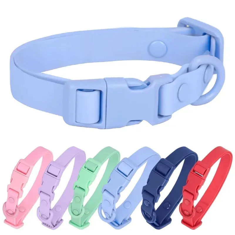 Waterproof Macaron Colored PVC Dog Collar Easy To Clean - Smarsty