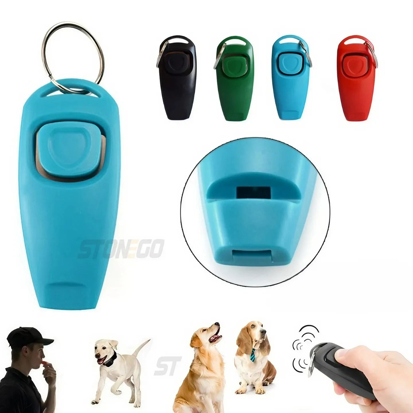 Pet Training Clicker and Whistle 2 in 1 Tool - Smarsty