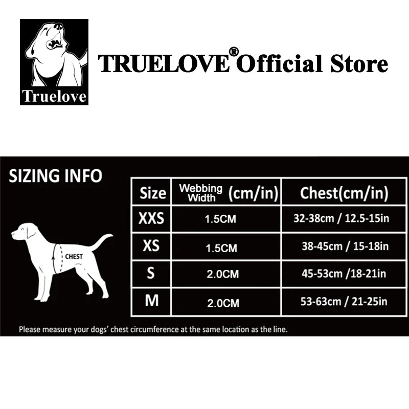 Truelove Breathable Nylon Dog Harness For Training - Smarsty