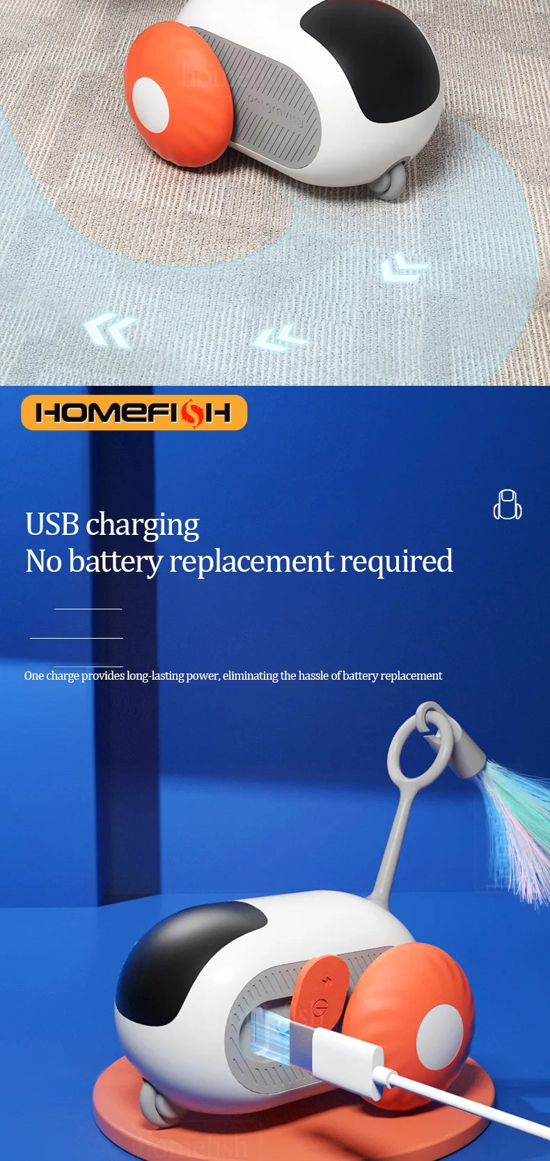 Smart Cat Toy Automatic Moving Interactive Car - Smarsty