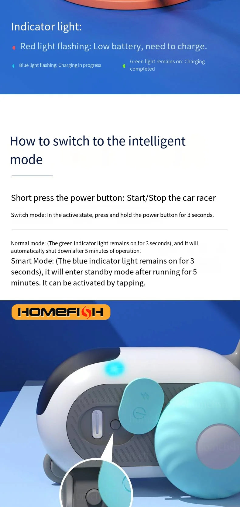 Smart Cat Toy Automatic Moving Interactive Car - Smarsty